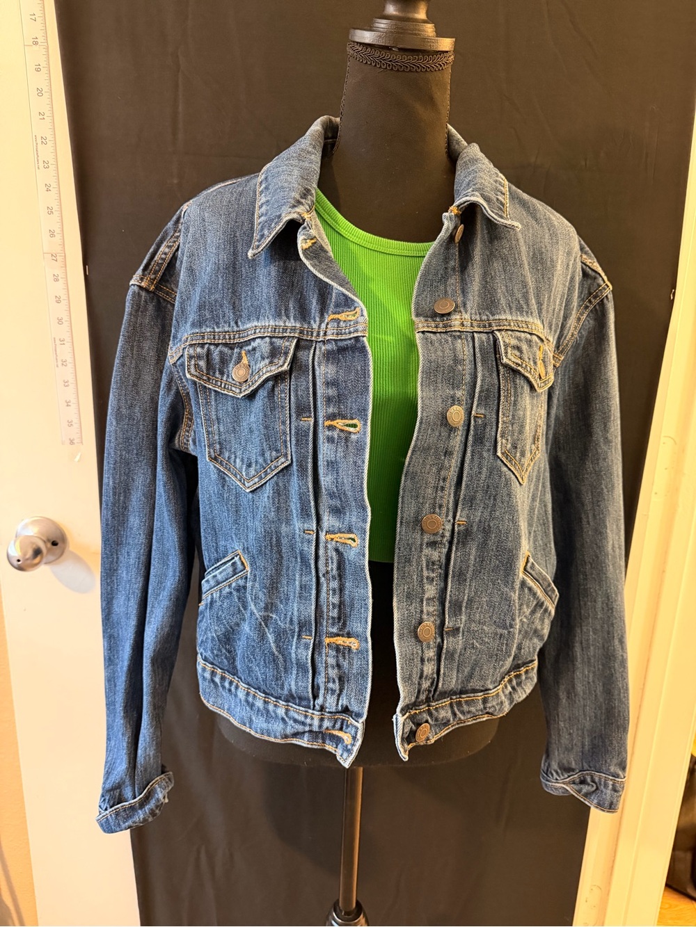 Old Navy Blue Denim Jacket with Chest Pockets